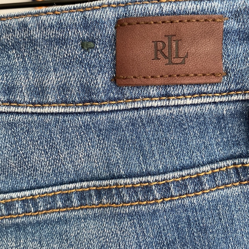Lauren Ralph Lauren Premier Straight Stretch Denim Jeans Size 8 - Picture 9 of 11
